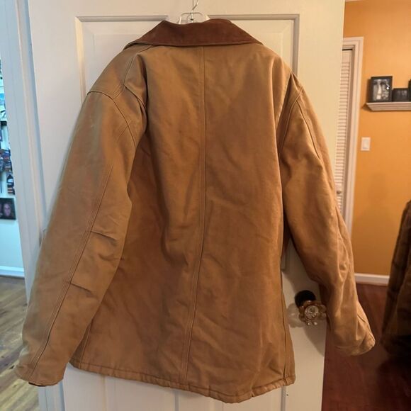 Men’s 2Xl Carhartt Duck canvas Jacket with quilt lining.‎ Zipper front - Picture 7 of 14